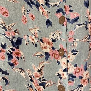 Floral Button-Down Maxi Skirt